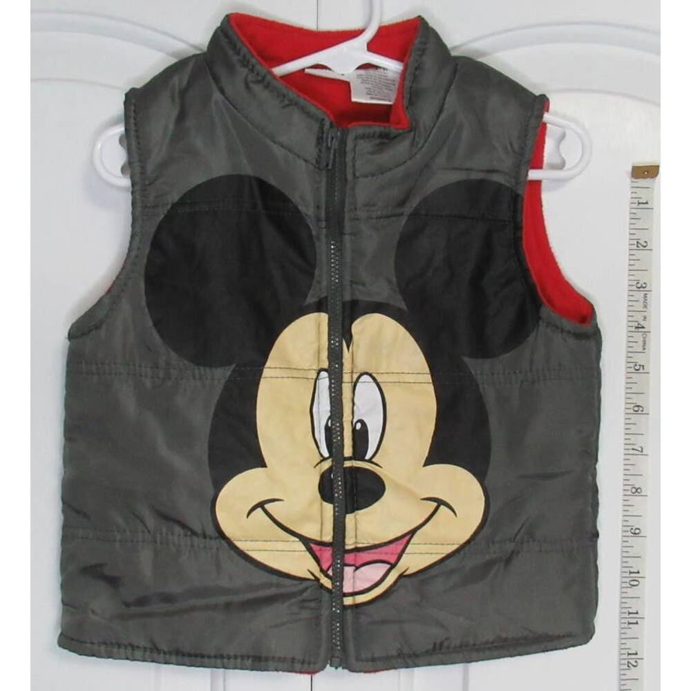 #9 Grey and Red Disney Mickey Vest
